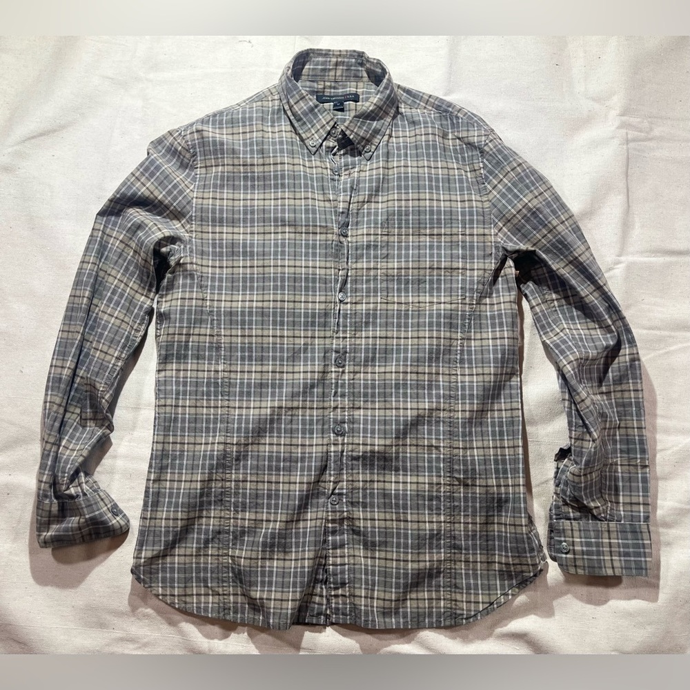 Men’s John Varvatos Plaid Shirt Size M
